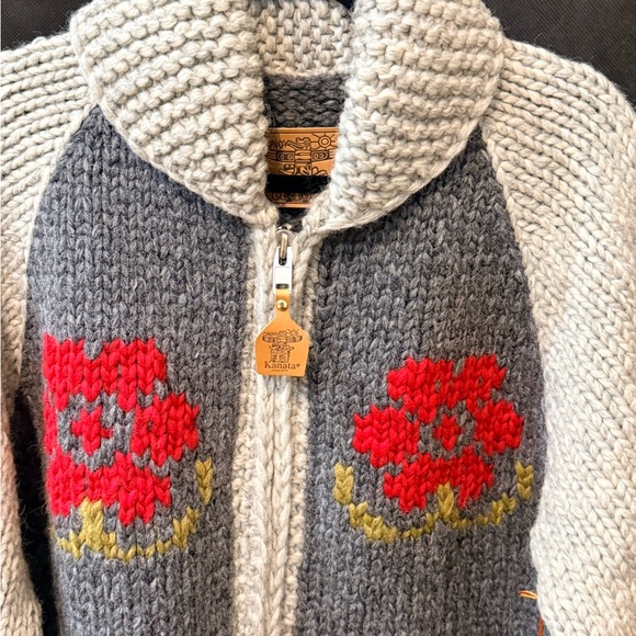 Howler Brothers - Skull + Begonias, Grateful Dead inspired Cardigan - Large/XL - Picture 4 of 14